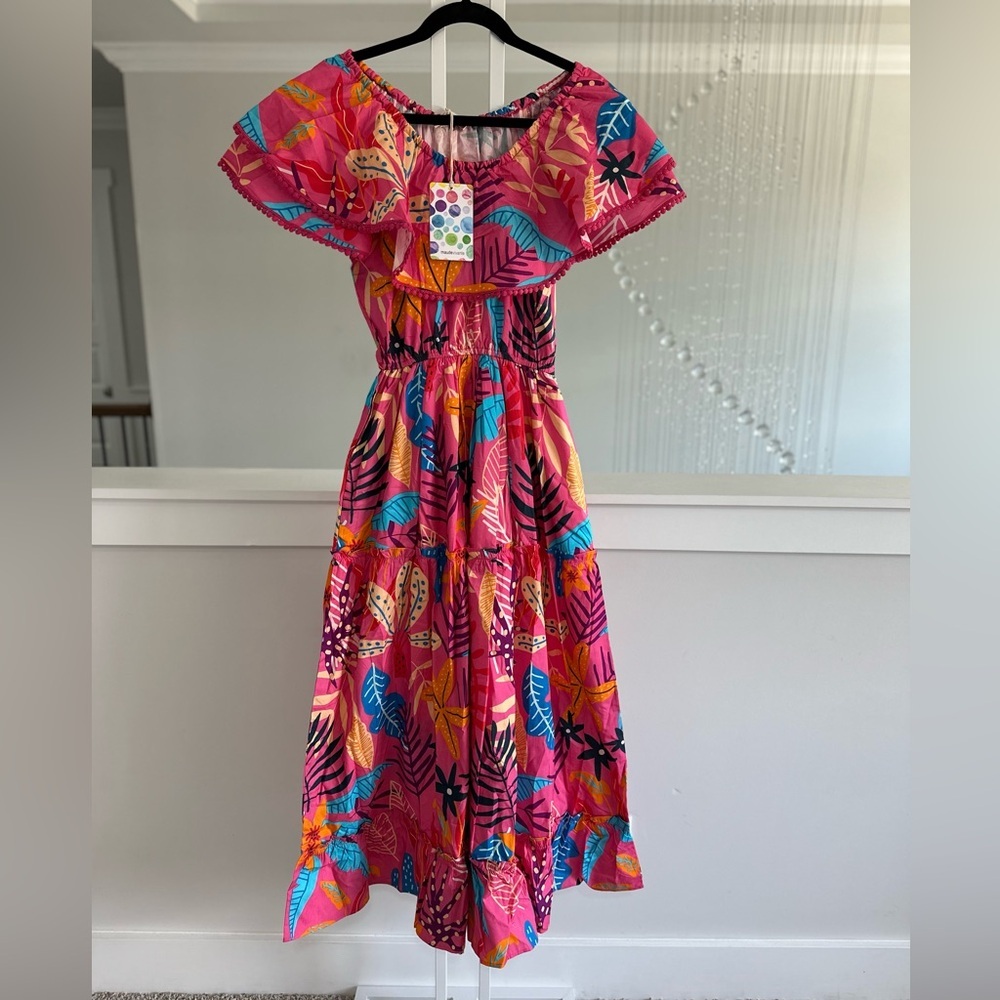 Maude Vivante Tropical Maxi Dress